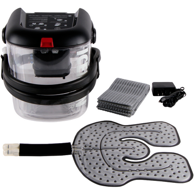 DonJoy IceMan Clear3 cooler with power supply, foot pedal and shoulder pad